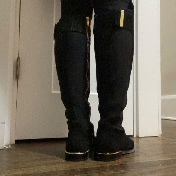 Calvin Klein Leather And fabric Boots - Picture 3 of 4